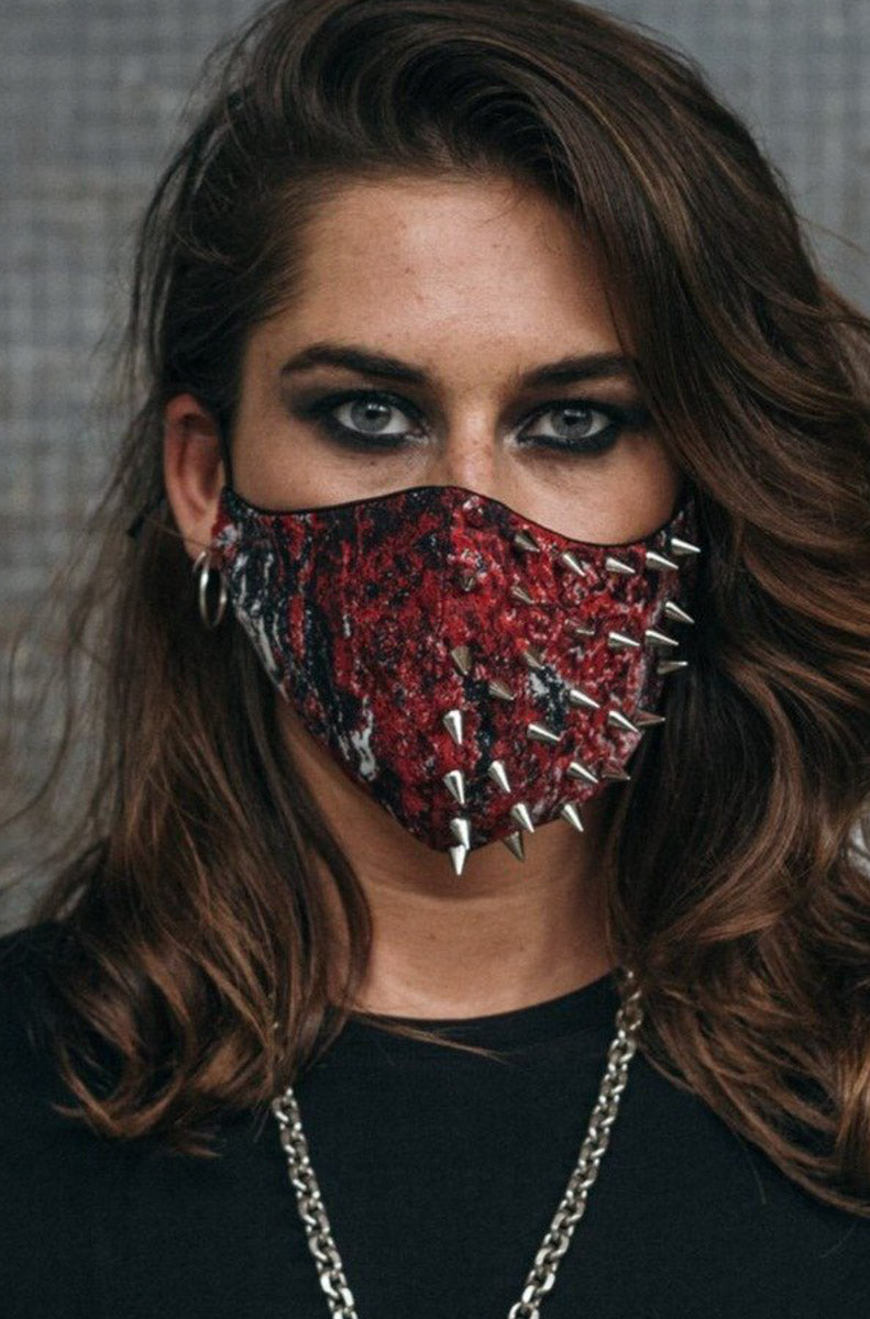 HEX X KWR Red Spikes mask