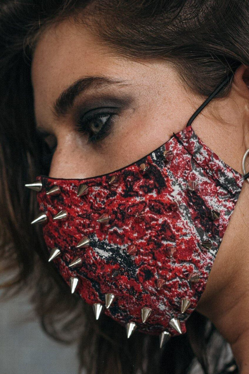 HEX Red Spikes mask (handmade)